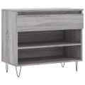 vidaXL Botník sivý dub sonoma 70x36x60 cm spracované drevo
