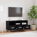 vidaXL TV skrinka 102 x 36 x 50 cm Čierny dub Kompozitné drevo