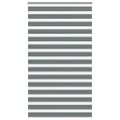 vidaXL Zebra roleta tmavošedá 125x200 cm šírka látky 120,9cm polyester