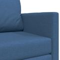 vidaXL Rozkladacia posteľ Modrá 124 x 71 x 78 cm látka