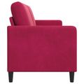 vidaXL Sofa s úložným priestorom Víno červené 172 x 78 x 87 cm