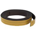 vidaXL Samolepiaca tesniaca páska na okno Čierna 9 x 3 mm 25 m