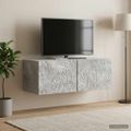 vidaXL Nástenná TV skrinka 59,5 x 41 x 30 cm Betónovo sivá