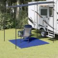 vidaXL Koberec do stanu 250x250 cm modrý HDPE