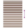 vidaXL Zebra roleta hnedá 165x230 cm šírka látky 160,9cm polyester