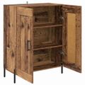 vidaXL Servírovacia skriňa Staré drevo 69,5 x 34 x 90 cm