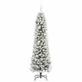 vidaXL Umelý vianočný stromček Biela 180 cm PVC, kov a plast