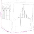 vidaXL Profesionálny párty stan+bočné steny 2x2 m, biely 90 g/m²