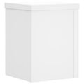 vidaXL Stojany na rastliny 2 ks biele 15x15x20 cm kompozitné drevo