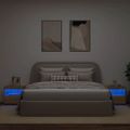 vidaXL Nočné stolíky s LED svetlami 2 ks dub sonoma 50x40x45 cm
