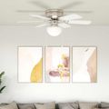 vidaXL Stropný ventilátor s osvetlením Ø 82 cm Biela