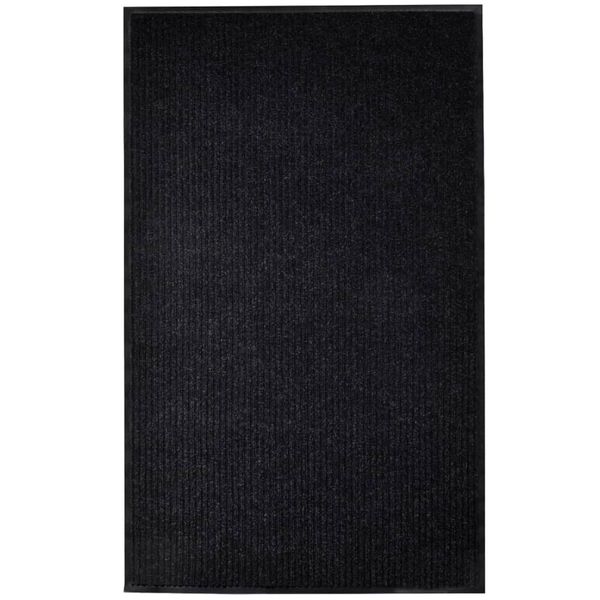 vidaXL Rohož pred dvere, čierna 117x220 cm, PVC