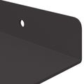 vidaXL Závesná polica 4 ks Čierny 40 x 18 x 2,5 cm Oceľ