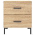 vidaXL Nočný stolík dub sonoma 40x35x47,5 cm kompozitné drevo