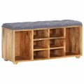 vidaXL Lavička do chodby 100x35x47 cm masívne mangovníkové drevo