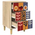 vidaXL Nočný stolík ESSEN 2 ks Dub sonoma 36 x 33 x 60 cm