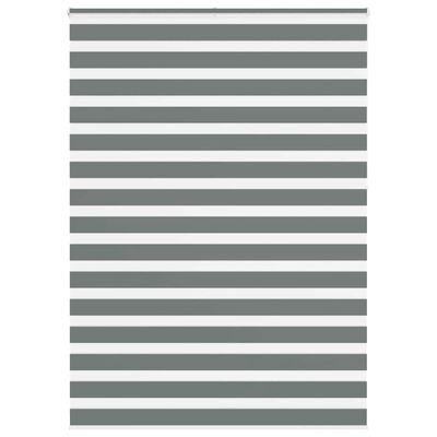 vidaXL Zebra roleta tmavošedá 165x230 cm šírka látky 160,9cm polyester
