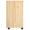 vidaXL Koliesková skriňa 63,5 x 39 x 65,5 cm Masívne borovicové drevo