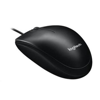 Logitech myš M100, optická, USB, 3 tlačidlá, čierna, 1000dpi