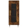 vidaXL Komoda dymový dub 34,5x34x90 cm spracované drevo