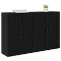 vidaXL Závesná skrinka 2 ks Čierny dub 69,5 x 34 x 90 cm