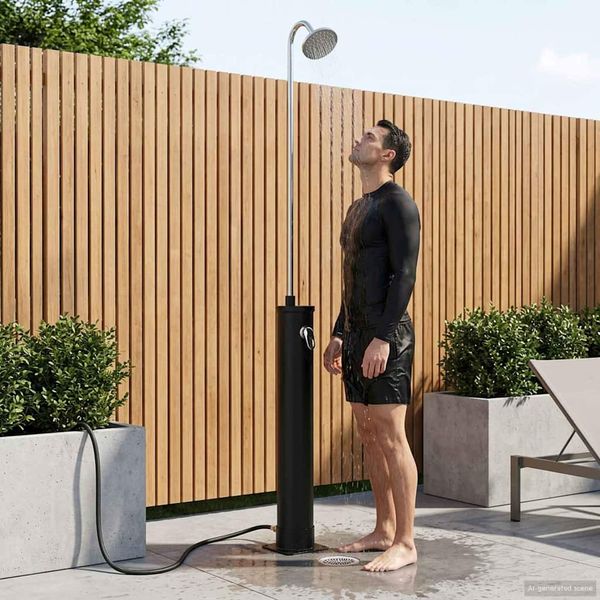 vidaXL Solárna sprcha so sprchovou hlavicou 20 l PVC, ABS, Zinok