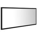 vidaXL LED kúpeľňové zrkadlo čierne 100x8,5x37 cm akryl