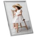 vidaXL Fotorámiky na stenu, koláž 5 ks, strieborné 40x50 cm, MDF