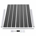 vidaXL Sada plotových panelov WPC 872x146 cm čierna
