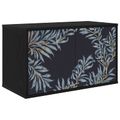 vidaXL Nástenný TV kabinet DOKKUM 69 x 33 x 40 cm Čierny dub