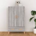 vidaXL Vysoká skrinka sivý dub sonoma 70x31x115 cm spracované drevo