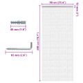 vidaXL Záves na dvere 90x200 cm hliník