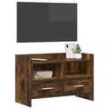 vidaXL TV skrinka 71,5 x 33 x 47 cm Dymový dub Kompozitné drevo