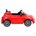 vidaXL Detské elektrické autíčko Fiat 500, červené