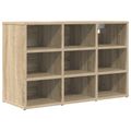 vidaXL Skriňa na topánky 77,5 x 30 x 51 cm Kompozitné drevo Dub sonoma