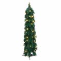 vidaXL Umelý predsvietený vianočný stromček s 45 LED 90 cm