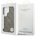 Obal Guess case 4G Embossed Ring MagSafe pre Samsung Galaxy S26 Ultra hnedý