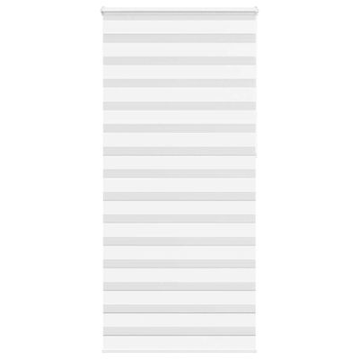 vidaXL Zebra roleta biela 95x230 cm šírka látky 90,9 cm polyester