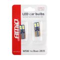 LED CANBUS 8SMD 2835 T10e (W5W) White 12V / 24V