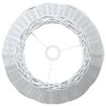 vidaXL Tienidlo na stropnú lampu biele Ø50x30 cm prútené