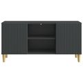 vidaXL TV skrinka 102 x 34,5 x 50 cm Čierna Kompozitné drevo