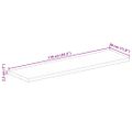 vidaXL Stolová doska 110x30x2,5 cm obdĺžnik masívny mangovník