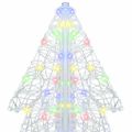 vidaXL Vianočný stromček 240 LED Viacfarebný 180 cm Akryl