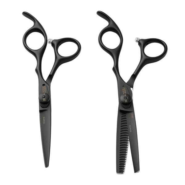 Set kaderníckych nožníc 5,75" a efilačných nožníc 6,35" OLIVIA GARDEN Xtreme Matt black