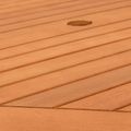 vidaXL Záhradný nábytok 5 pcs Prírodná Masívne eukalyptové drevo