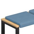 vidaXL Vankúš na lavičku 4 ks manšestr Modrá Hĺbka 35 cm