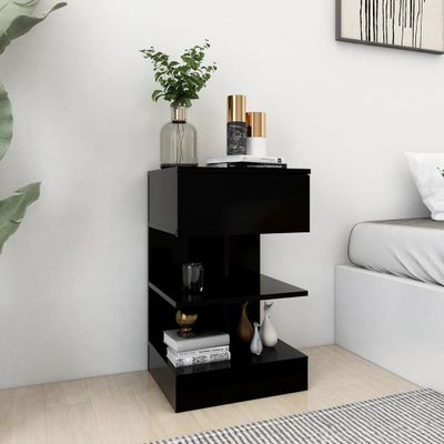 vidaXL Nočné stolíky 2 ks čierne 40x35x65 cm