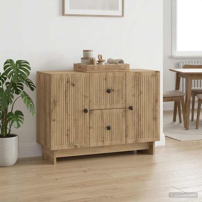 vidaXL Servírovacia skriňa Dub artisan 89 x 34,5 x 60 cm