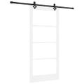 vidaXL Posuvné dvere ORKDAL 93 x 202 cm Biela a čierna