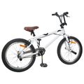 vidaXL BMX Bicykel 20 Palcov pre nad 9 rokov Biela